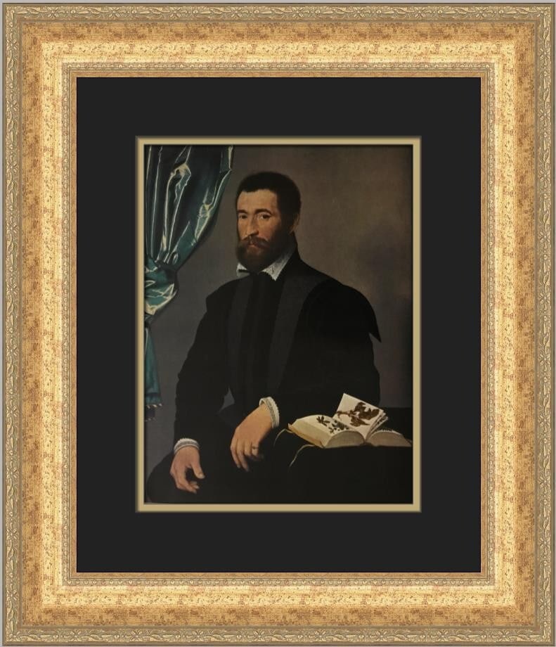 Francois Clouet Portrait of Pierre Quthe Custom Framed Print 19x17: Francois Clouet Portrait of Pierre Quthe Custom Framed Print 19x17 This stunning custom framed print features Francois Clouet's renowned artwork titled 'Portrait of Pierre Quthe'. Measuring 19 in. by 