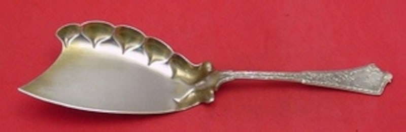 Tiffany Co Persian Sterling Silver Ice Cream Server Scalloped Blade 11 3/4": Tiffany Co Persian Sterling Silver Ice Cream Server Scalloped Blade 11 3/4" Sterling silver ice cream server in the Persian pattern by Tiffany & Co., featuring a scalloped blade. It is not monogrammed