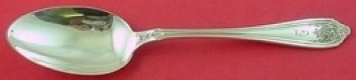 Dominick & Haff Sterling Silver 8 3/8 Serving Spoon Basket of Flowers: Dominick & Haff Sterling Silver 8 3/8 Serving Spoon Basket of Flowers This exquisite serving spoon from Dominick & Haff features the elegant Basket of Flowers pattern, showcasing intricate floral desi