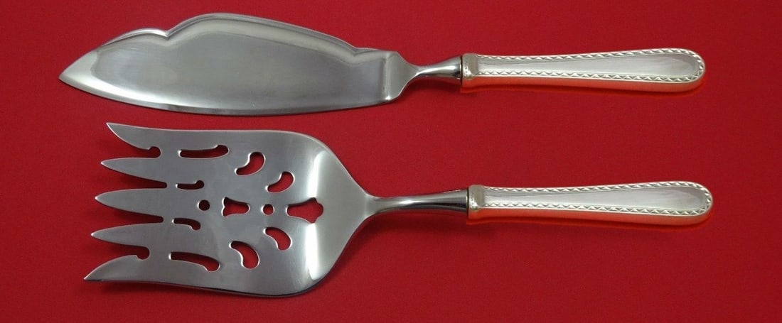2 Piece Fish Serving Set Sterling Silver HHWS Kirk Winslow: 2 Piece Fish Serving Set Sterling Silver HHWS Kirk Winslow This is a custom made 2-piece fish serving set in the Winslow pattern by Kirk. It includes one large server and one large serving fork, both 