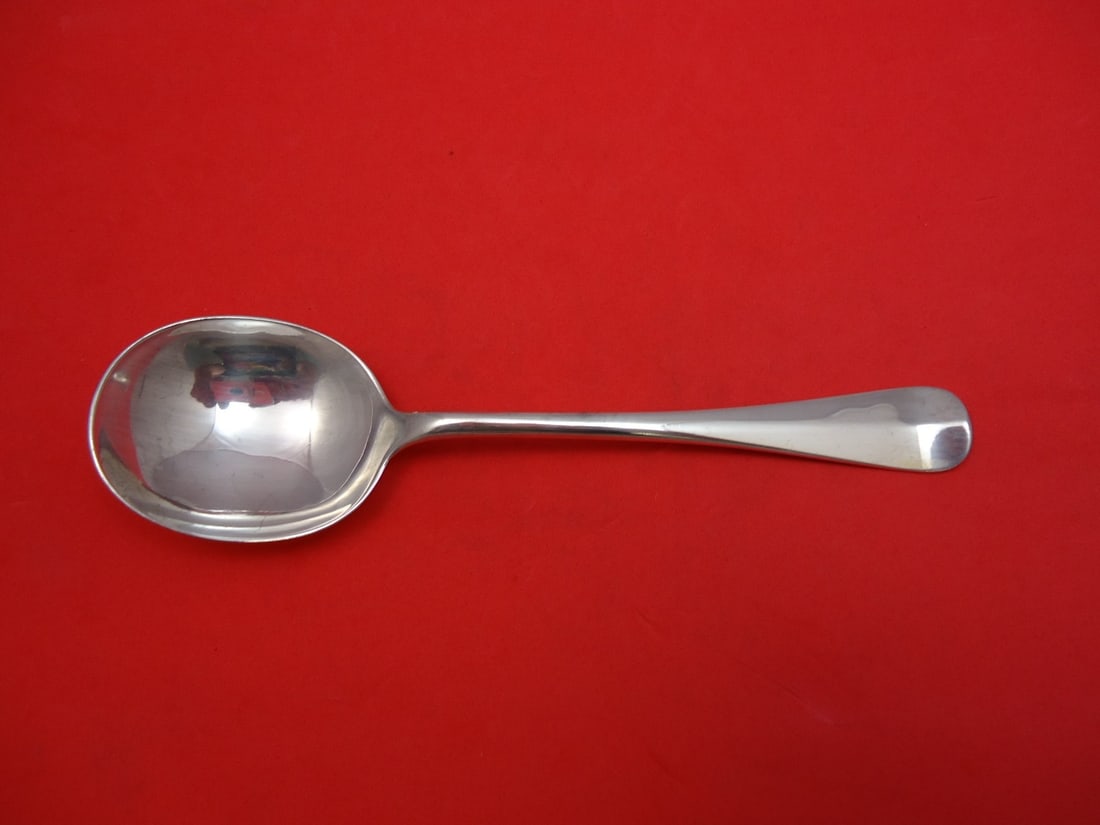 Spaulding & Co. Rattail English Sterling Silver Cream Soup Spoon 6.75" (1 of 1)