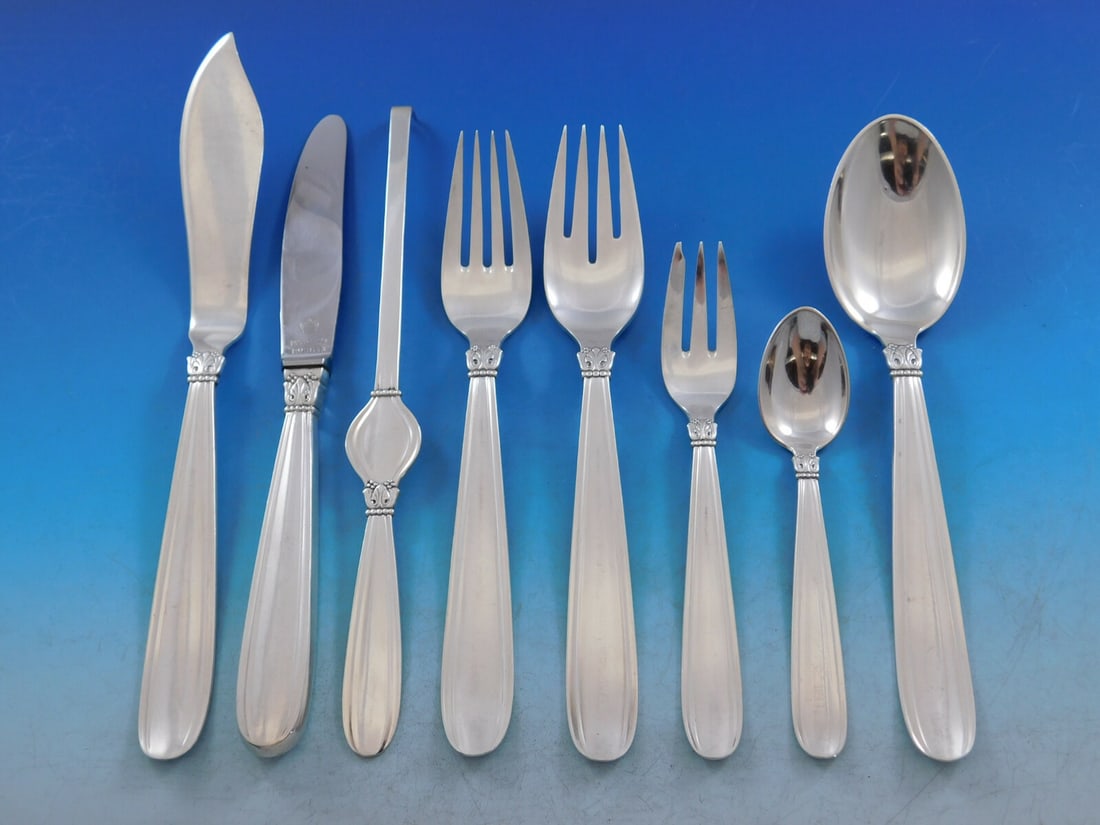 116 Piece Karina Sterling Silver Flatware Service for 12 by W S Sorensen (1 of 10)