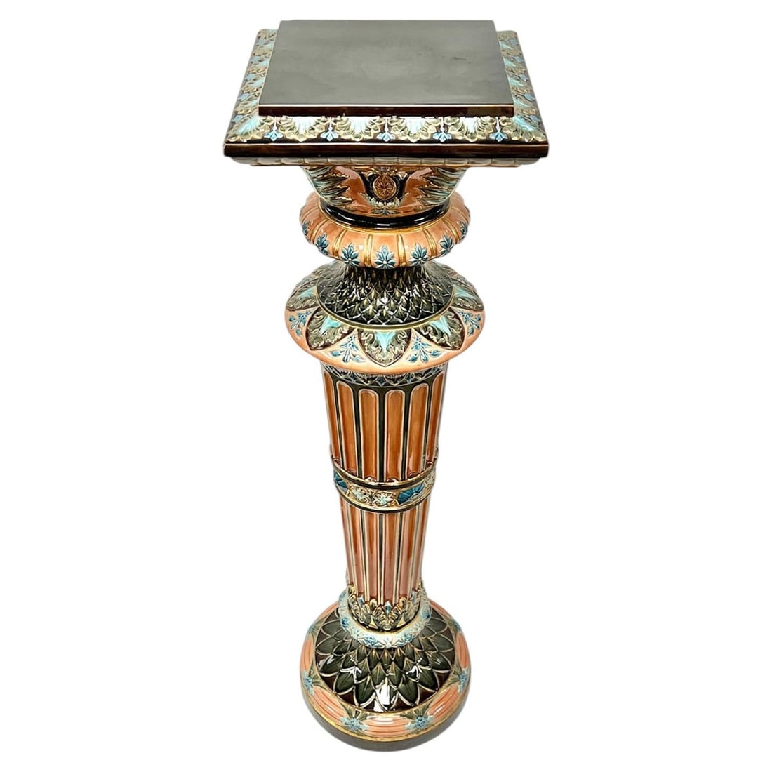Rorstrand Swedish majolica pedestal glazed Art Nouveau circa 1910 (1 of 12)