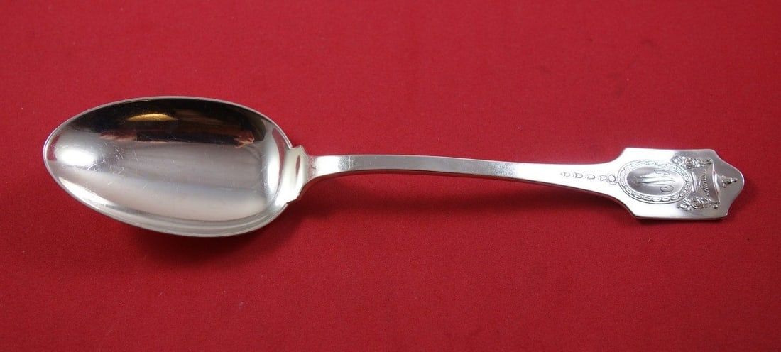 Shreve Adam Sterling Silver 7 Inch Place Soup Spoon Monogrammed (1 of 1)
