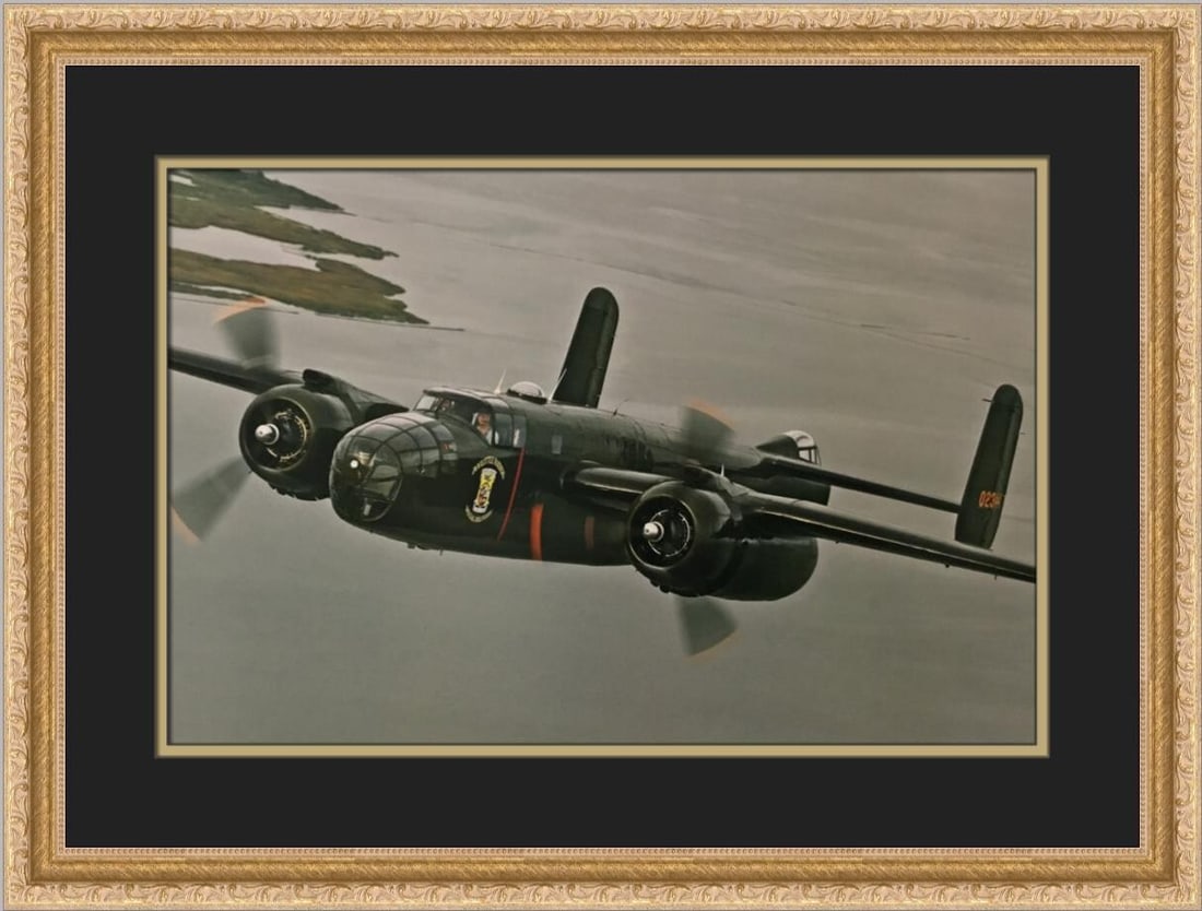 North American TB-25N Mitchell Custom Framed Print by Philip Makanna (1 of 2)