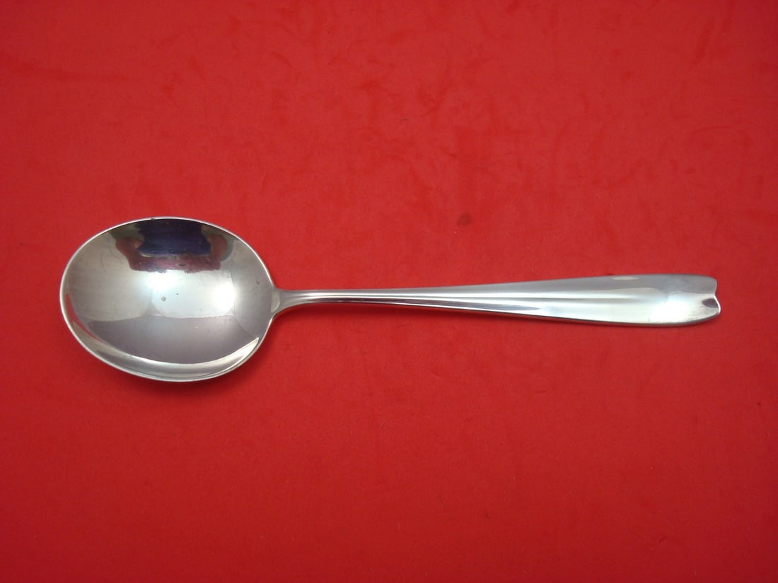 Tiffany & Co Cordis Sterling Silver Cream Soup Spoon Vintage 6 7/8": Tiffany & Co Cordis Sterling Silver Cream Soup Spoon Vintage 6 7/8" Elevate your dining experience with this exquisite Cordis cream soup spoon by Tiffany & Co. Crafted from high-quality sterling silve
