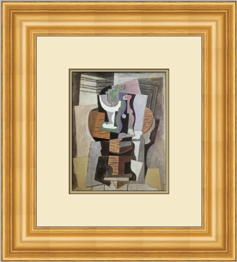 Pablo Picasso Still Life Fruit Dish Custom Framed Art Print Surrealism (1 of 2)