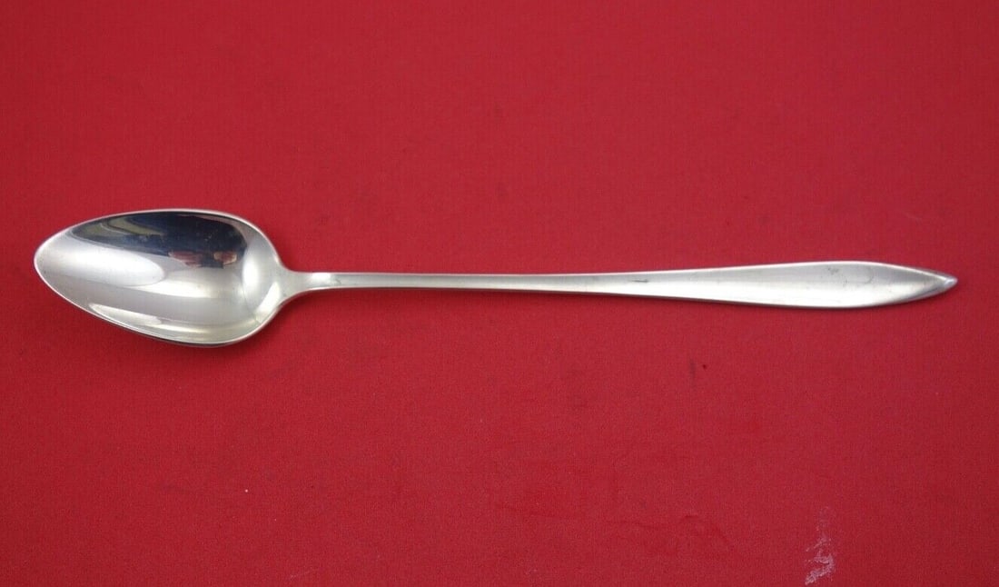 Gorham Aspen Sterling Silver Iced Tea Spoon 7.5 Inch: Gorham Aspen Sterling Silver Iced Tea Spoon 7.5 Inch This exquisite iced tea spoon from the Aspen pattern by Gorham is crafted from high-quality sterling silver. Measuring 7 1/2 inches in length, this