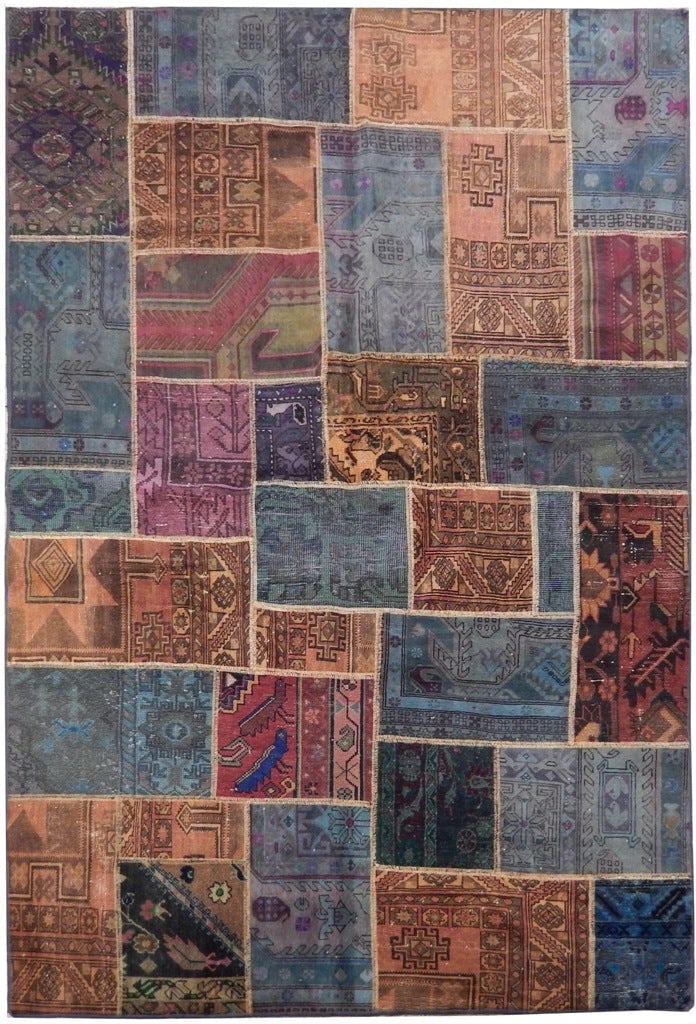 5.5 x 7.10 Handcrafted Multi Color Antique Persian Patchwork Rug: 5.5 x 7.10 Handcrafted Multi Color Antique Persian Patchwork Rug Free continental US Shipping Enhance your home with this exquisite 5.5 x 7.10 Multi Color Antique Persian Patchwork Rug, a stunning ble