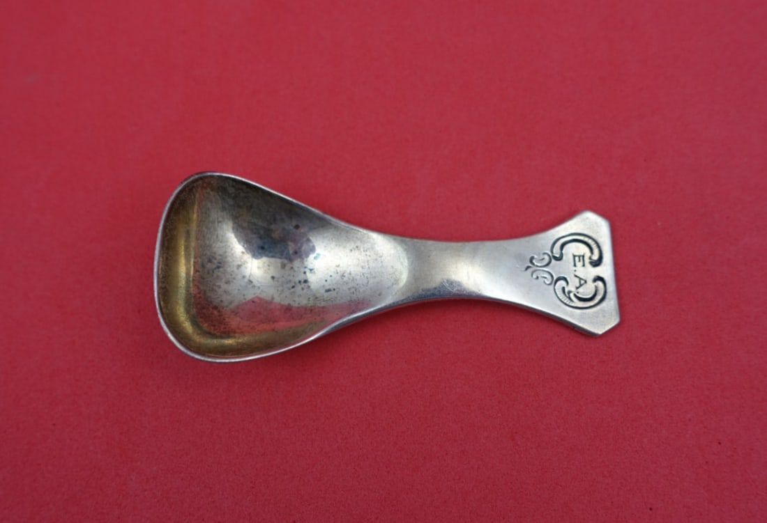 Sterling Silver Tea Caddy Spoon by Shiebler Pattern Unknown 3 Inch (1 of 2)