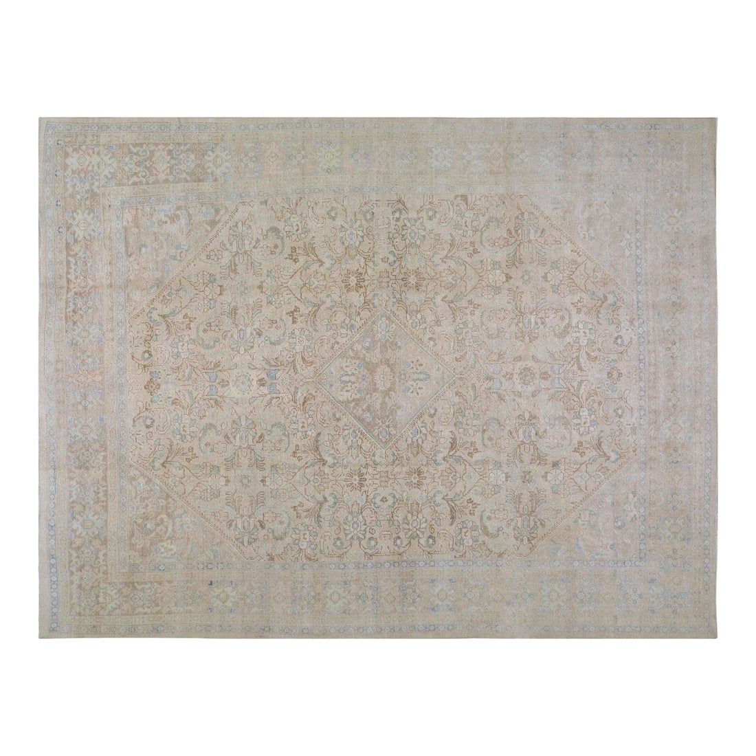 9'8 x 12'10 Wool Area Rug Turkish Anatolian Hand Knotted Vintage (1 of 4)