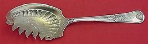 Gorham Kings I Sterling Silver Macaroni Server Gold Washed Brite Cut 9 3/4 (1 of 2)