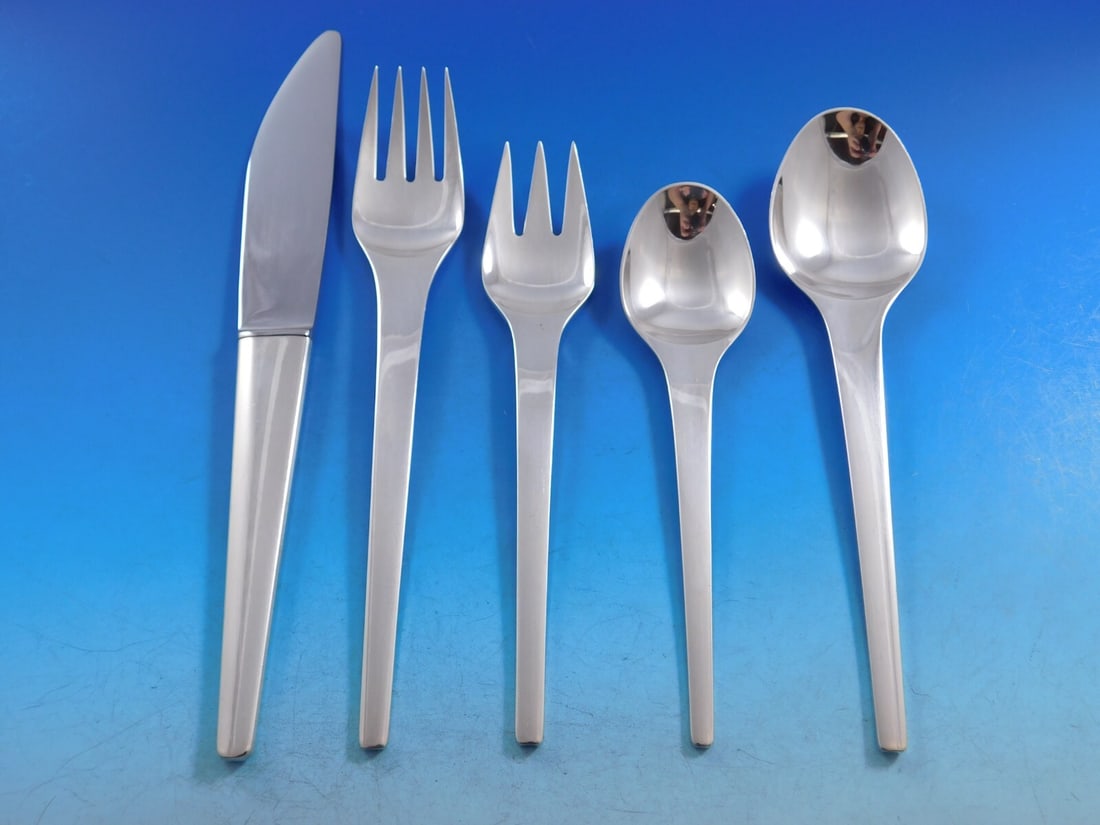 Georg Jensen Caravel 41 Piece Sterling Silver Flatware Set (1 of 6)