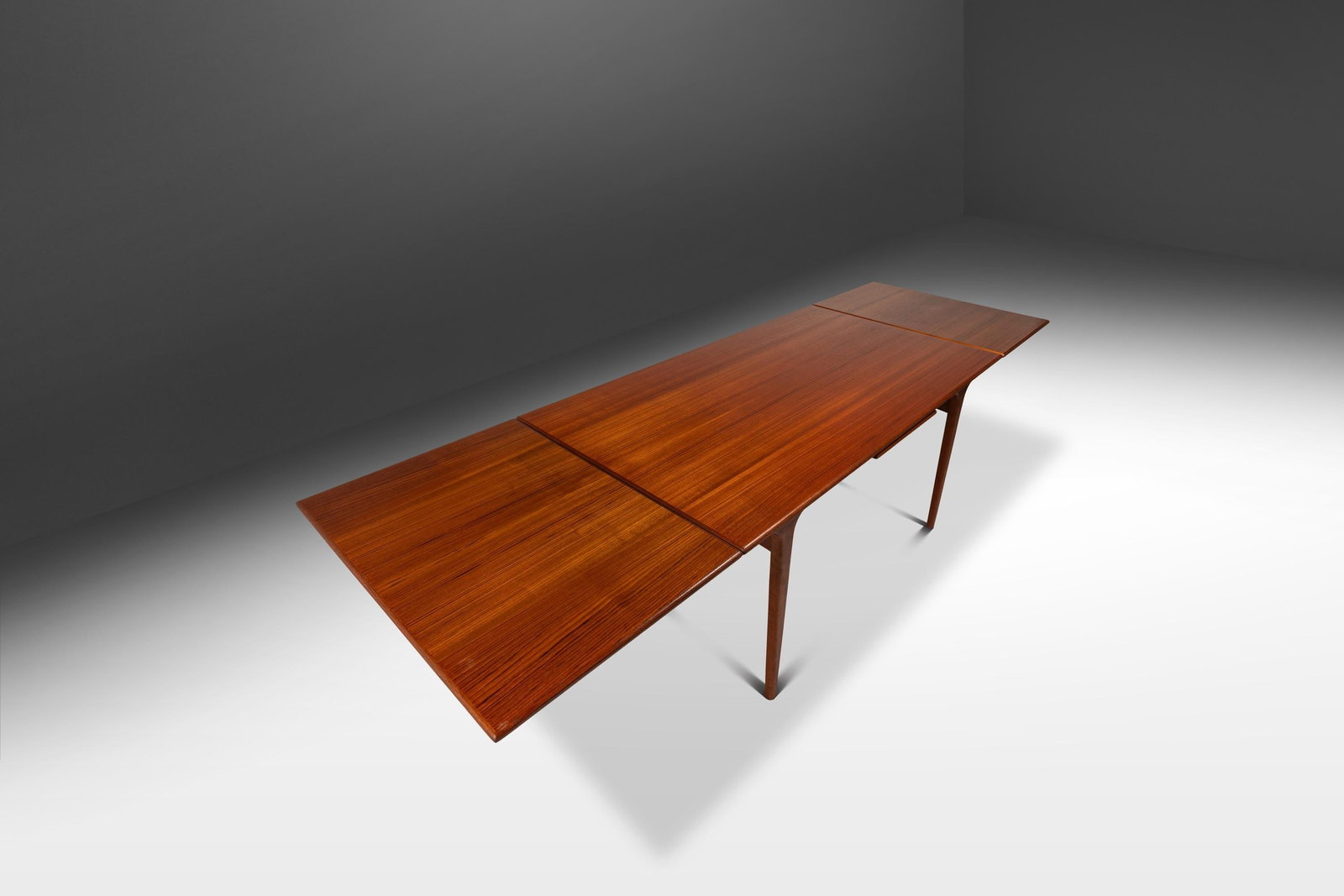 Teak Danish Modern Expandable Dining Table Johannes Andersen Attributed (1 of 15)