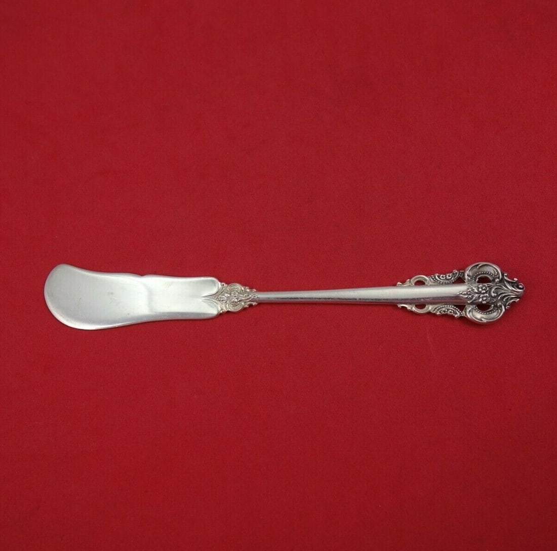 Camusso Grande Monarch Sterling Silver Butter Spreader 5 7/8 in (1 of 2)