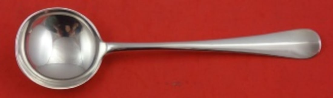 Sterling Silver Bouillon Spoon 6 Inch Queen Anne Pattern by James Robinson: Sterling Silver Bouillon Spoon 6 Inch Queen Anne Pattern by James Robinson This is a sterling silver bouillon soup spoon crafted in the Queen Anne pattern by James Robinson. Made in the United Kingdom
