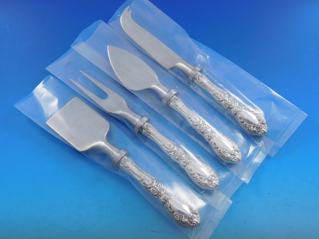 Alvin Prince Eugene Sterling Silver Cheese Serving Set 4 Piece (1 of 4)