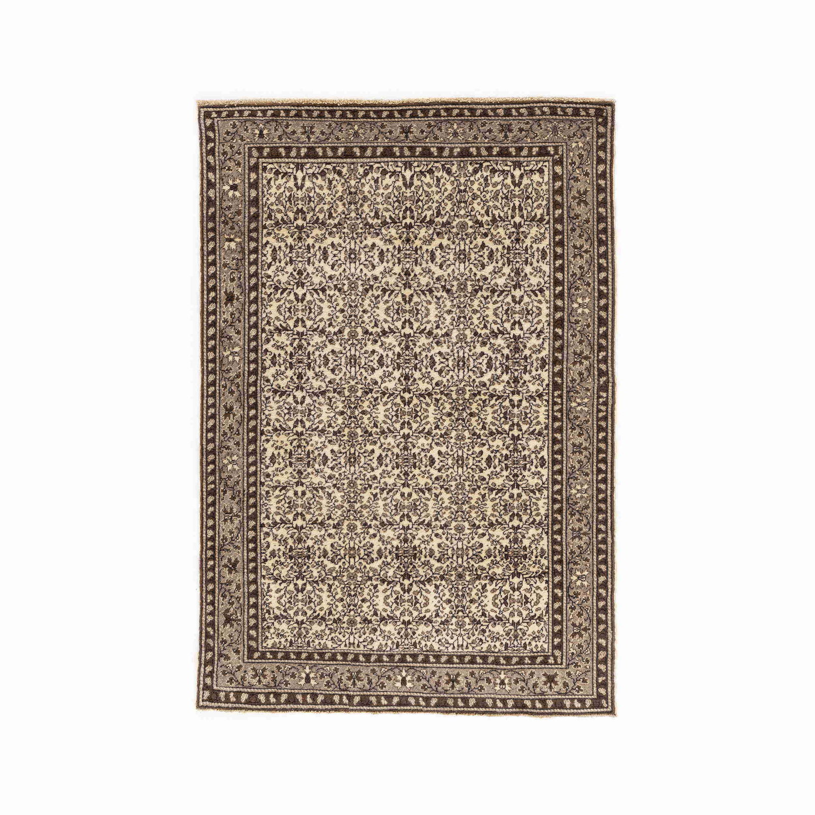 Authentic Handmade Kayseri Wool on Cotton Carpet 59.1 x 85: Authentic Handmade Kayseri Wool on Cotton Carpet 59.1 x 85 Discover the beauty of this Authentic Handmade Kayseri Carpet, meticulously crafted from high-quality wool on cotton. Originating from Kayser