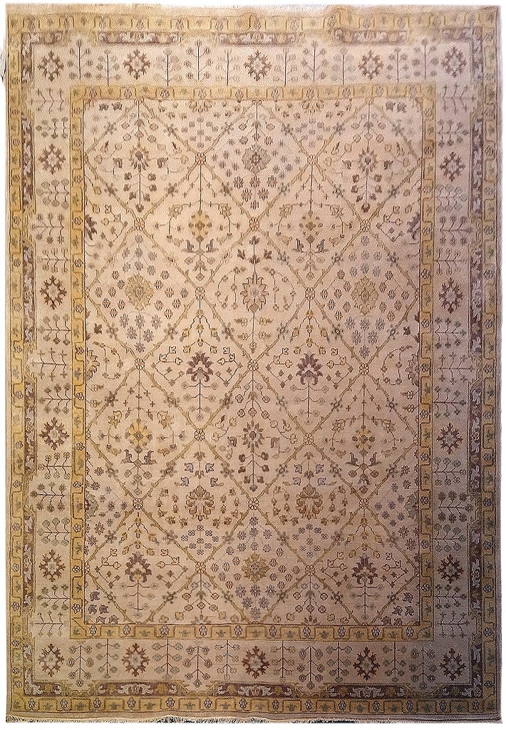 Handmade Oushak Rug 7.10 x 9.7 Beige Gold Premium Quality: Handmade Oushak Rug 7.10 x 9.7 Beige Gold Premium Quality Free continental US Shipping Enhance your living space with this exquisite handmade Oushak rug, featuring a beautiful beige and gold color pal