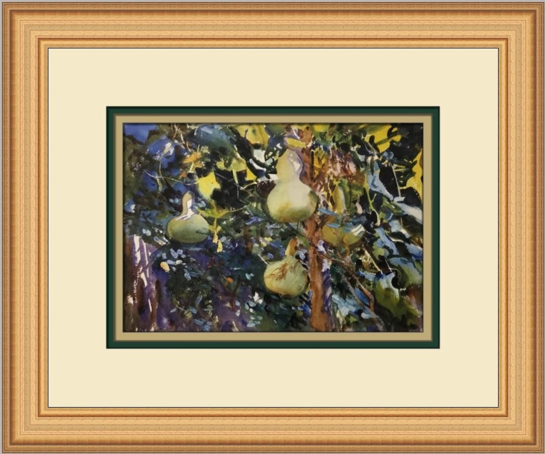 John Singer Sargent Gourds Custom Framed Art Print 12x14 Landscape (1 of 2)