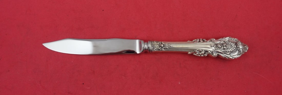 Wallace Sir Christopher Sterling Silver Hollow Handle Fruit Knife 7": Wallace Sir Christopher Sterling Silver Hollow Handle Fruit Knife 7" Introducing the Sir Christopher Fruit Knife by Wallace, a stunning piece crafted from sterling silver with a hollow handle and a du