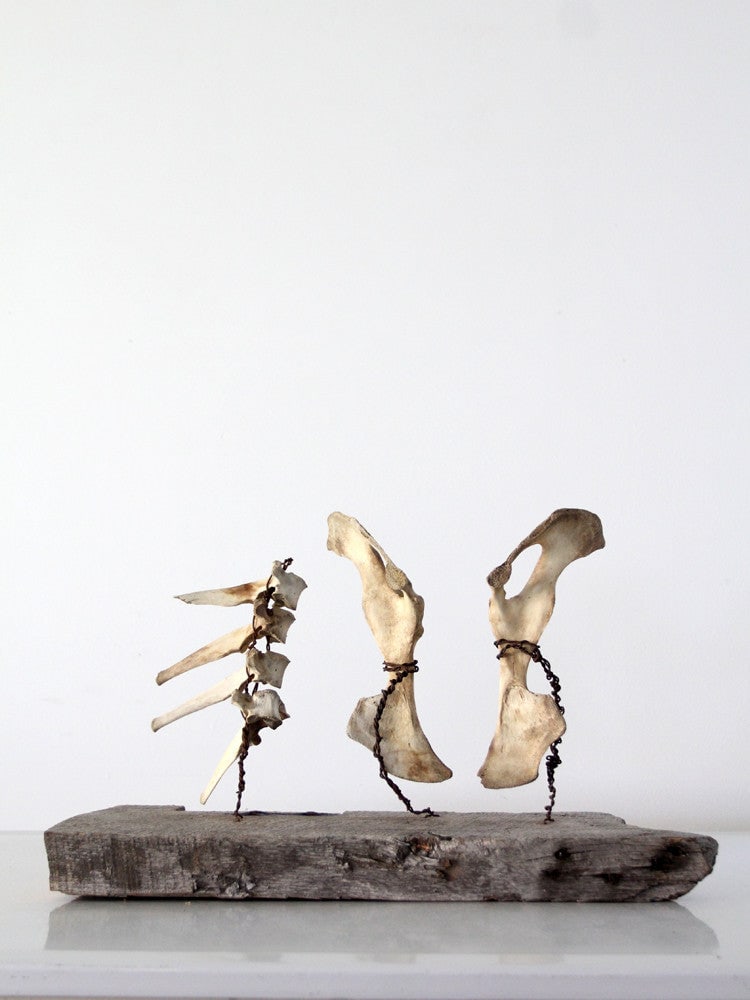 1920s Hand-Carved Bone Folk Art Sculpture Vintage Decor (1 of 7)