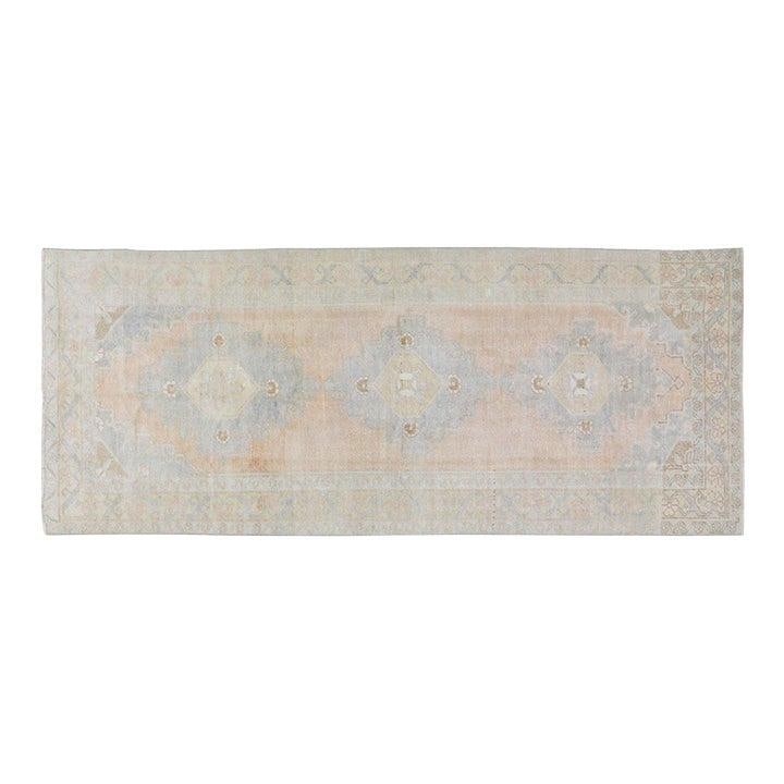 Handmade Wool Oushak Area Rug 4'7" x 11' Turkish Vintage (1 of 6)