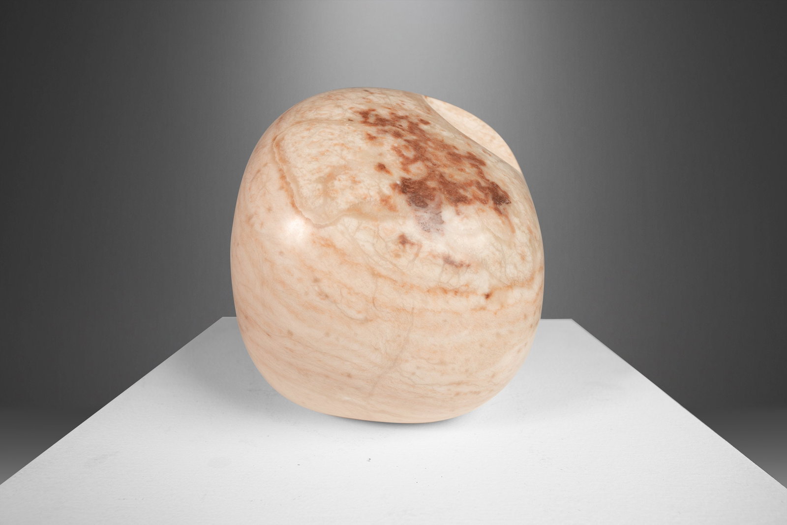 Unique Modern Abstract Alabaster Sculpture by Mark Leblanc USA 2022 (1 of 10)