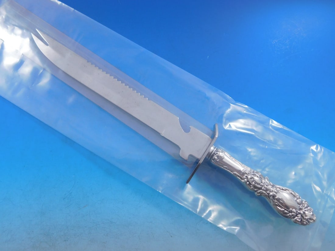 Wallace Lucerne Sterling Silver Ham Slice Knife 11.5" Custom Made