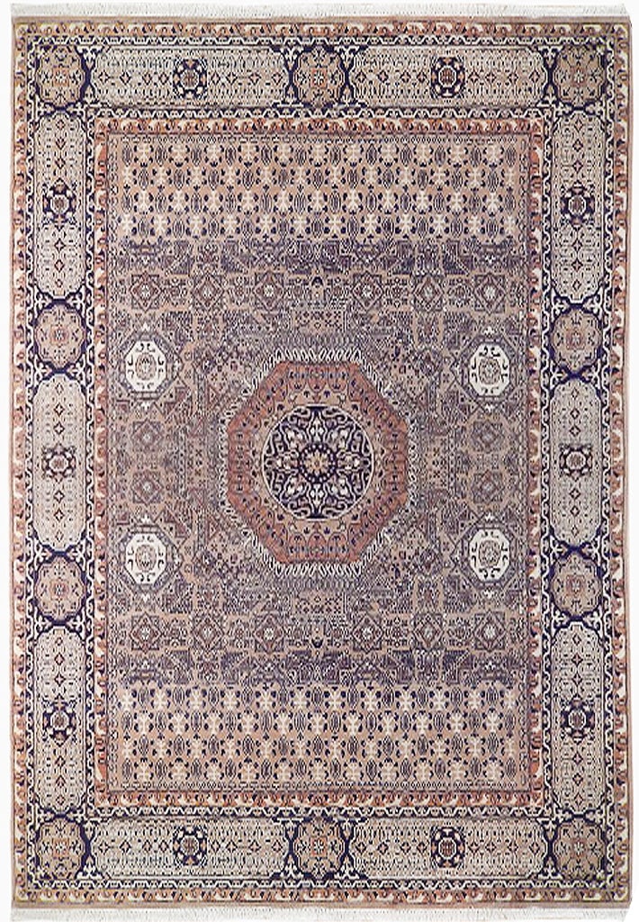 8 x 10.2 Grey Semi Antique Persian Tabriz Mamlook Wool Rug