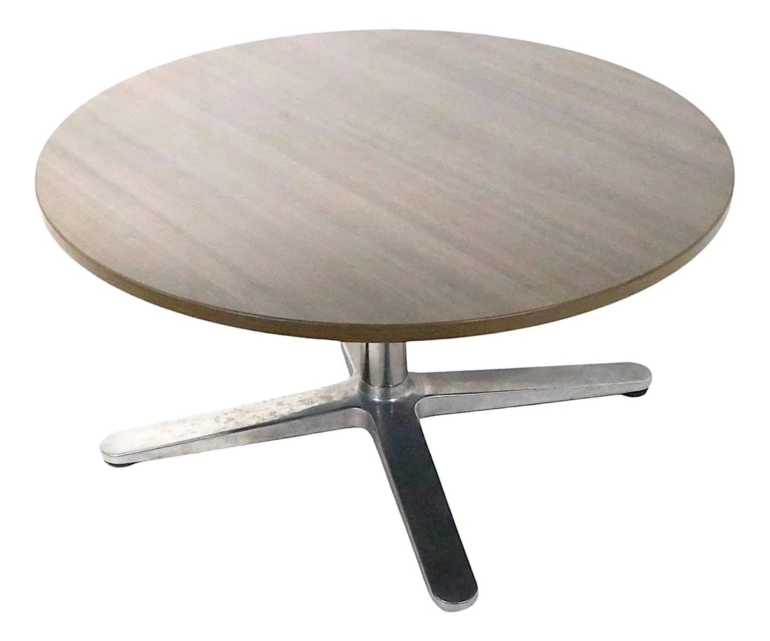 Steelcase Post Modern Coffee Table Chrome Aluminum Circa 2013 (1 of 8)