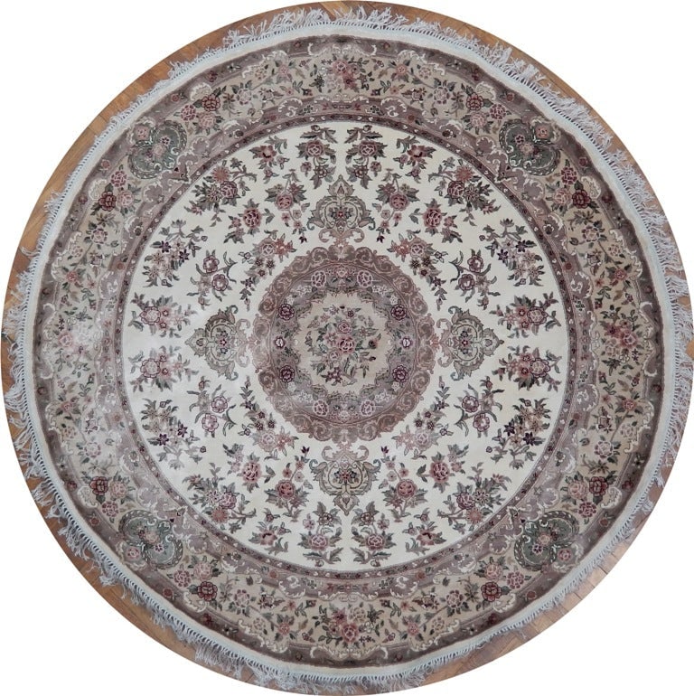 Handmade 7.0 x 7.0 Feet Round Bamboo Silk Rug: Handmade 7.0 x 7.0 Feet Round Bamboo Silk Rug Free continental US Shipping Enhance your living space with this exquisite 7.0 x 7.0 Feet Round Bamboo Silk Handmade Rug. This luxurious rug is crafted fr