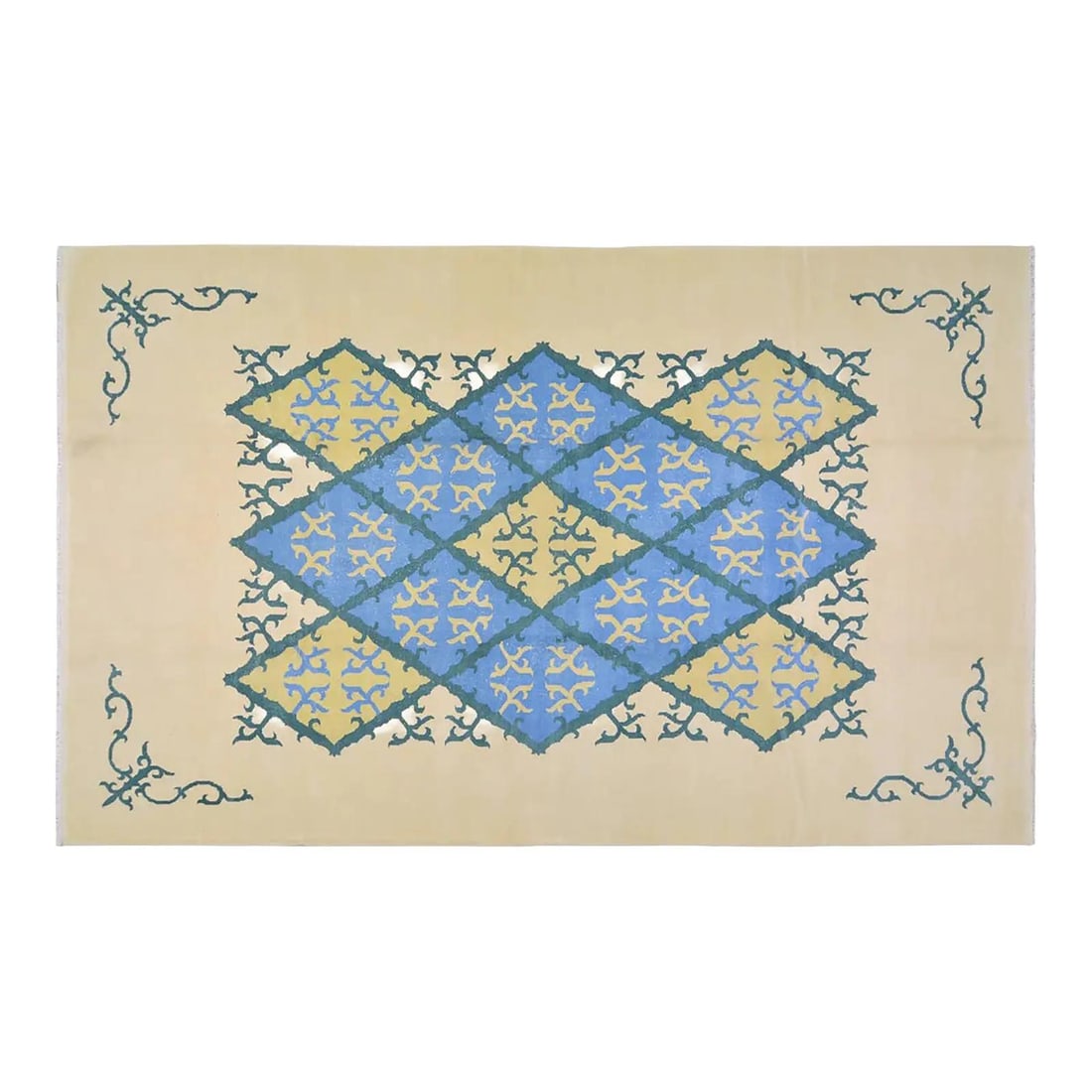9'8" x 15'10" Hand-Knotted Wool Chinese Art Deco Carpet (1 of 6)