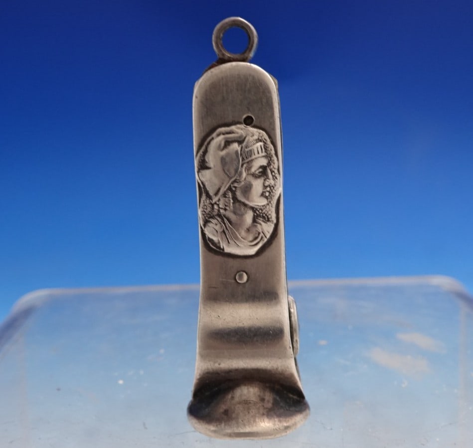 Sterling Silver Cigar Cutter Shiebler Medallion Pattern Etruscan Homeric (1 of 6)