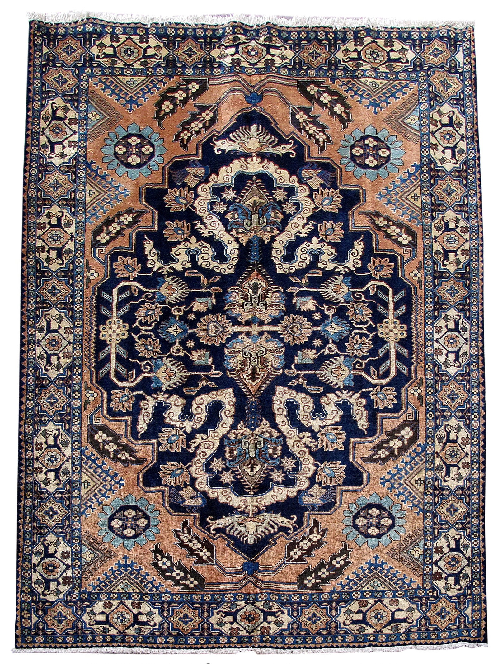 Genuine Persian Ardebil Tribal Rug 7.11 x 10.6 Premium Quality