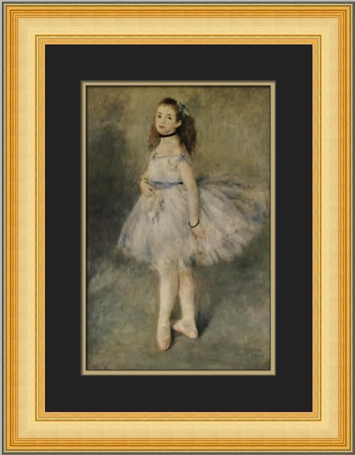 Renoir The Dancer Custom Framed Print 20 x 17 Impressionism Art: Renoir The Dancer Custom Framed Print 20 x 17 Impressionism Art Experience the timeless beauty of Pierre-Auguste Renoir's "The Dancer" with this exquisite custom framed print. Produced in 1980, this m