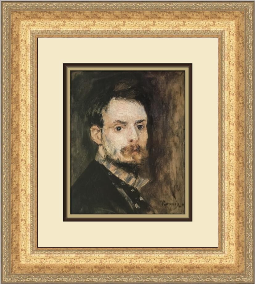Pierre-Auguste Renoir Self-Portrait Custom Framed Art Print 1984 (1 of 2)