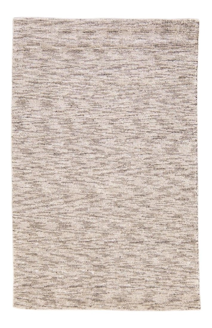 Modern Delino Handloom Gray Wool Rug 5' x 8'