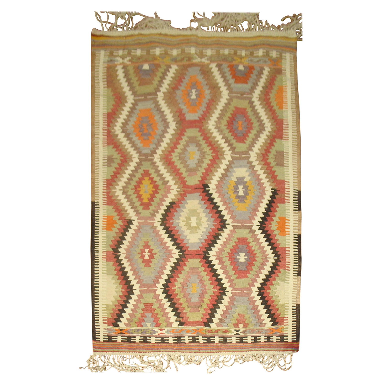 Mid-20th Century Navajo Vintage Turkish Kilim Wool Rug 49 x 75 (1 of 4)