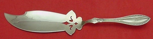 Whiting Indian Sterling Silver Fish Server 12.5 Inches Monogrammed