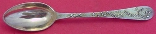 Tiffany & Co. Rose Gold Sterling Coffee Spoon with Berries 4 3/4in