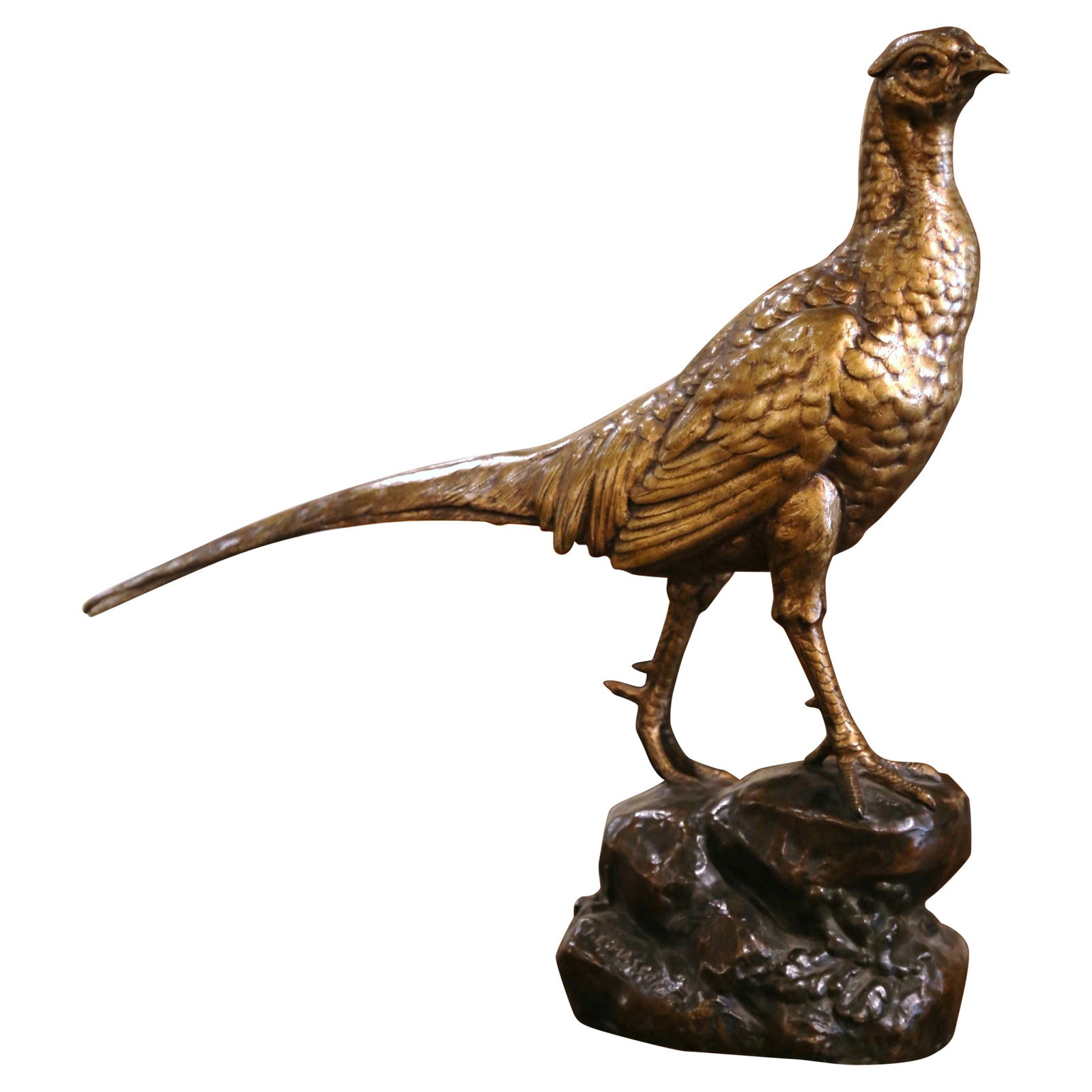 19th Century French Bronze Pheasant Sculpture by J.E. Masson (1 of 10)