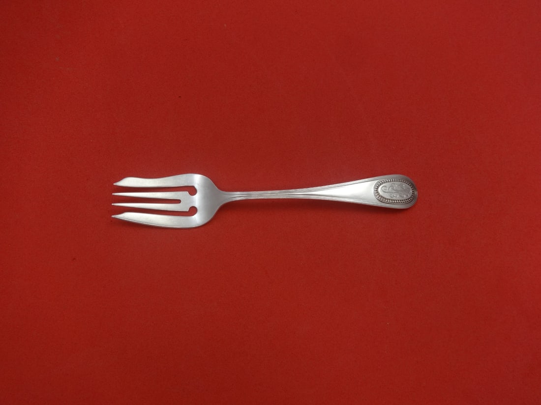 Dominick & Haff Medallion Sterling Silver Salad Fork 5 3/4" Monogrammed