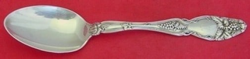 International Sterling Cloeta Teaspoon 6 Inch Grape Motif Silverware
