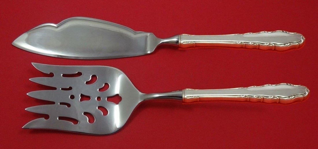 Reed and Barton English Provincial Sterling Fish Serving Set (1 of 1)
