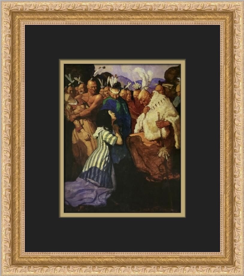 N.C. Wyeth The Supplicant Custom Framed Impressionist Print (1 of 2)