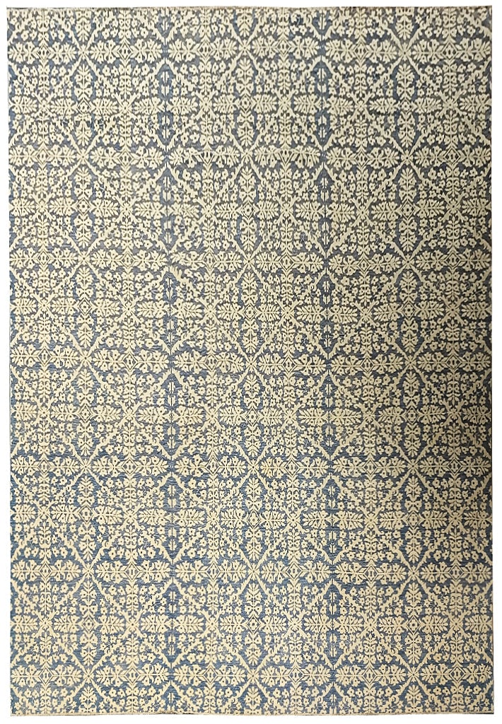 Large 14'10 x 17'10 Vegetable Dyed Chobi Peshawar Rug Slate (1 of 9)
