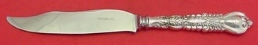 Tiffany & Co. Florentine Sterling Silver Fish Knife 8 1/8 Inch