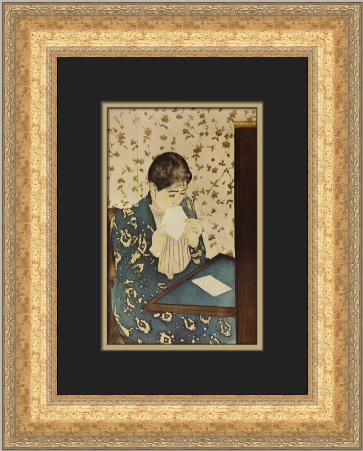 Mary Cassatt The Letter Custom Framed Print 1981 Expressionism Portrait Art: Mary Cassatt The Letter Custom Framed Print 1981 Expressionism Portrait Art This custom framed print features "The Letter" by renowned artist Mary Cassatt, encapsulating the essence of Expressionism, 