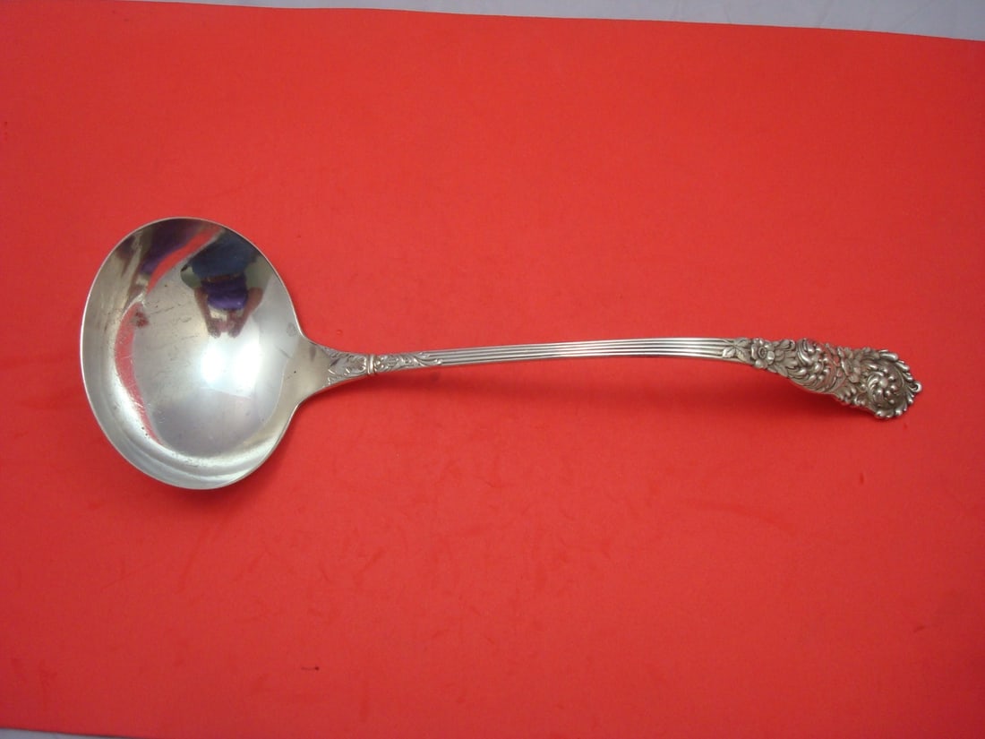 Reed Barton Trajan Sterling Silver 13 Inch Soup Ladle Monogrammed